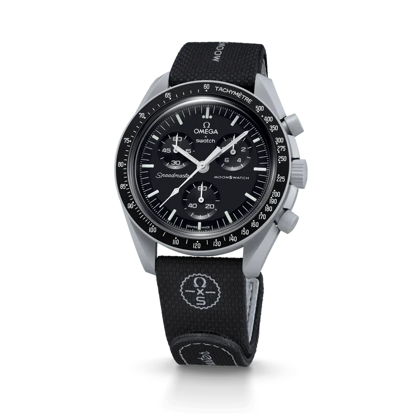 Moonswatch Black/Grey Rubber