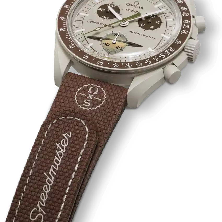 Moonswatch Brown/Beige Rubber