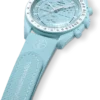 Moonswatch Light Blue/White Rubber