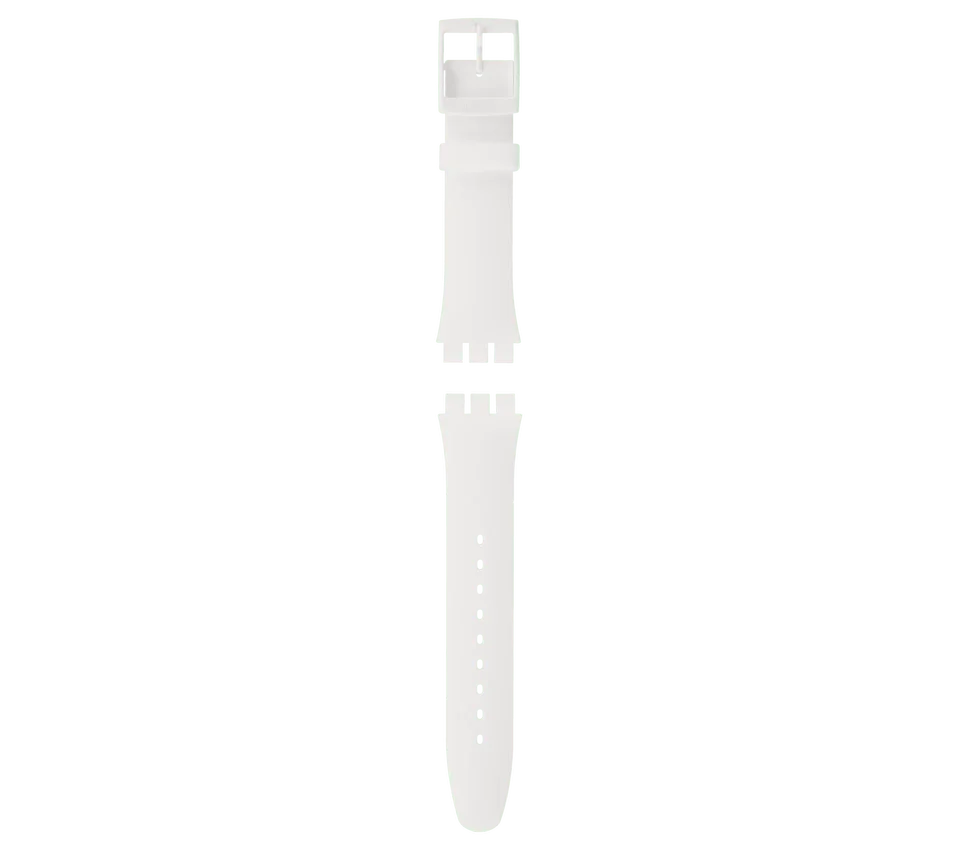 New Gent White Silicone Strap